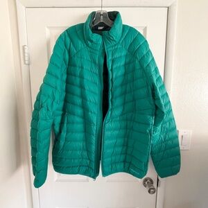 Lands’ End Women's Green Puffer Jacket